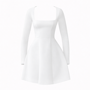 Bianca Structured Square Neck Mini Dress