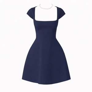 Bianca Structured Square Neck Mini Dress