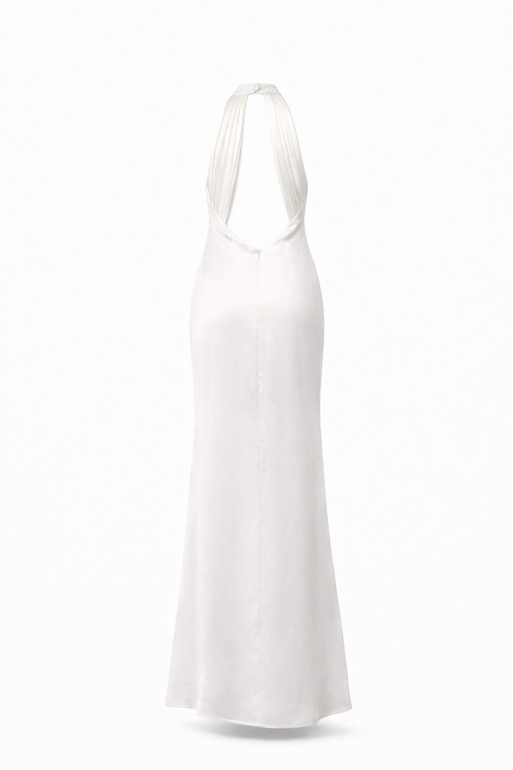 Lucia Rosette Halter Satin Gown