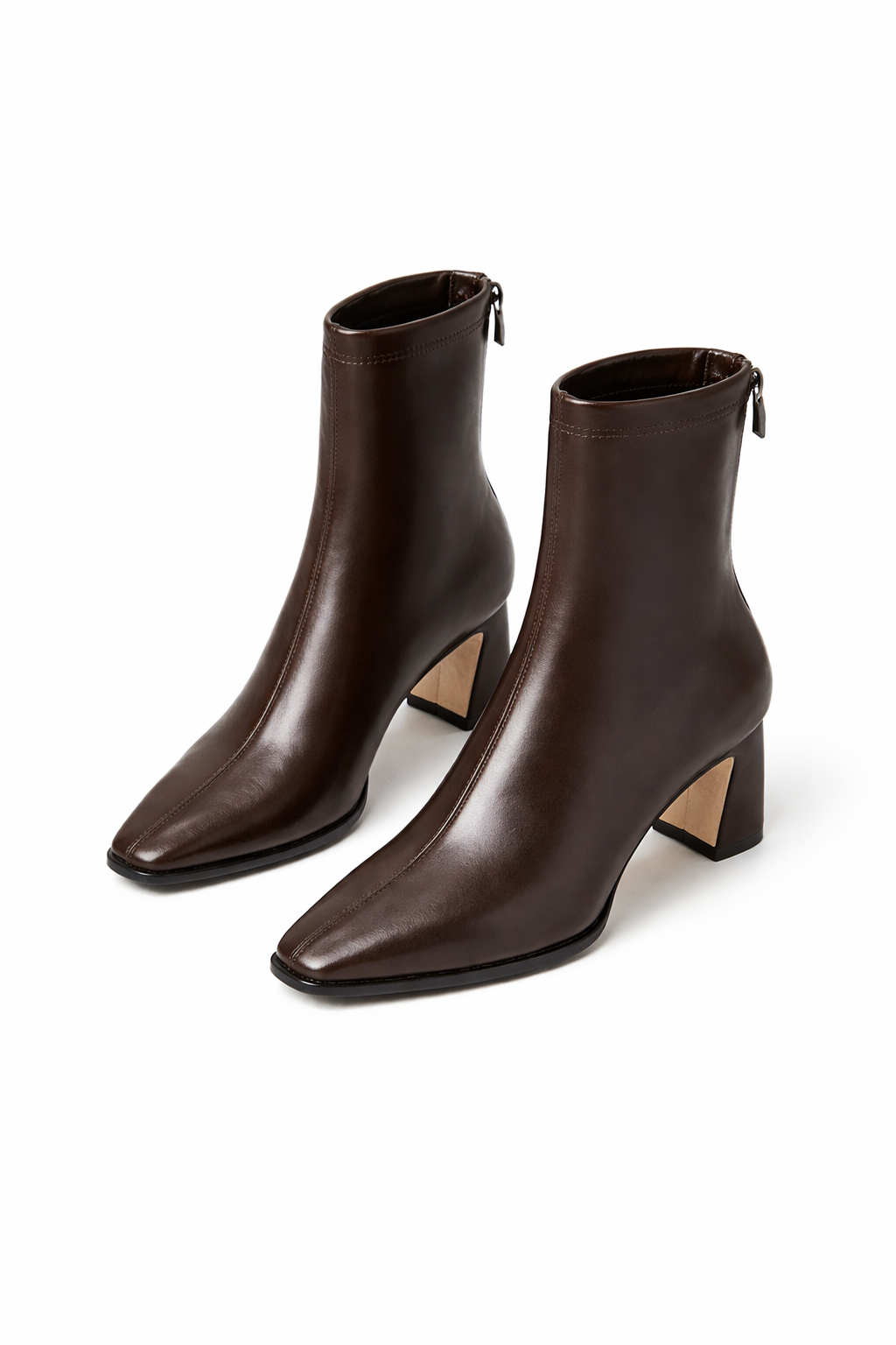 COPENHAGEN BOOT — Square-Toe Chelsea with Sculptural Heel