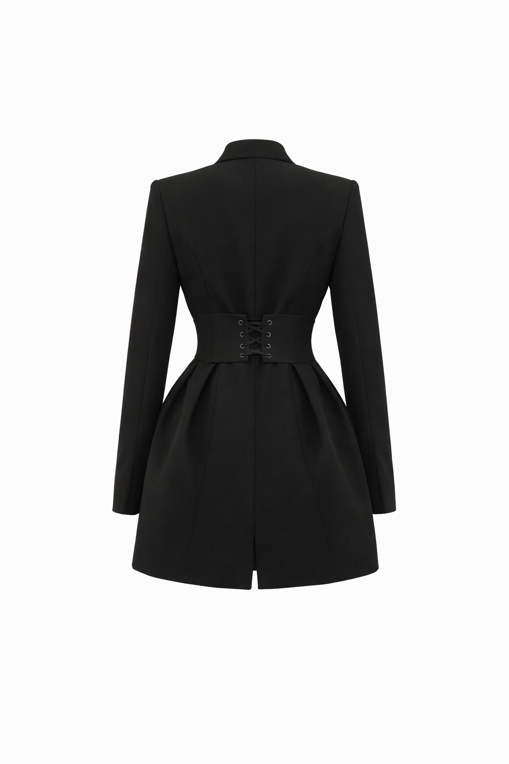 Soho Blazer Dress — Corset-Waist Mini with Bubble Skirt