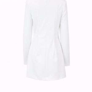 MAYFAIR MINI — Tailored Single-Breasted A-Line Dress