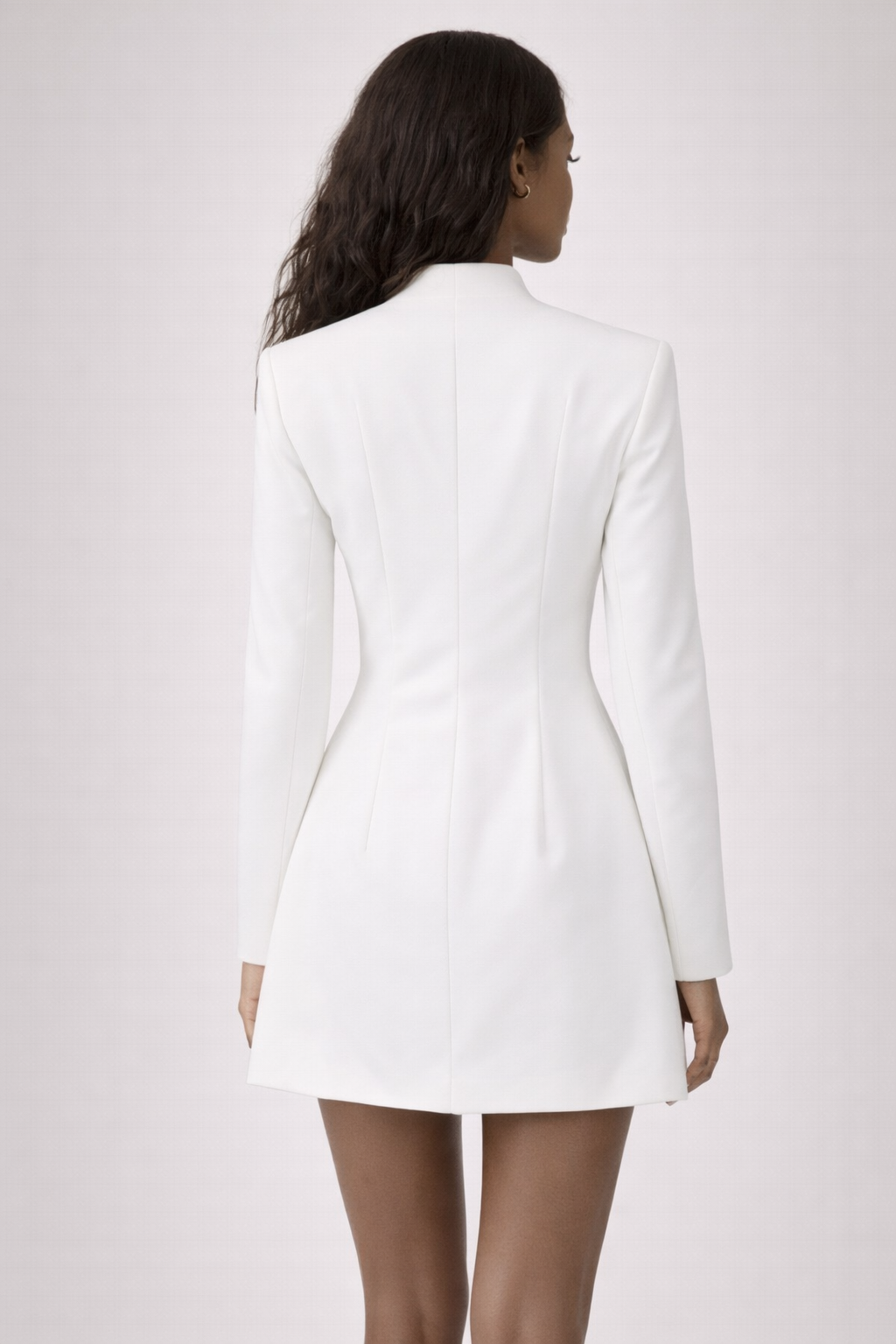 MAYFAIR MINI — Tailored Single-Breasted A-Line Dress