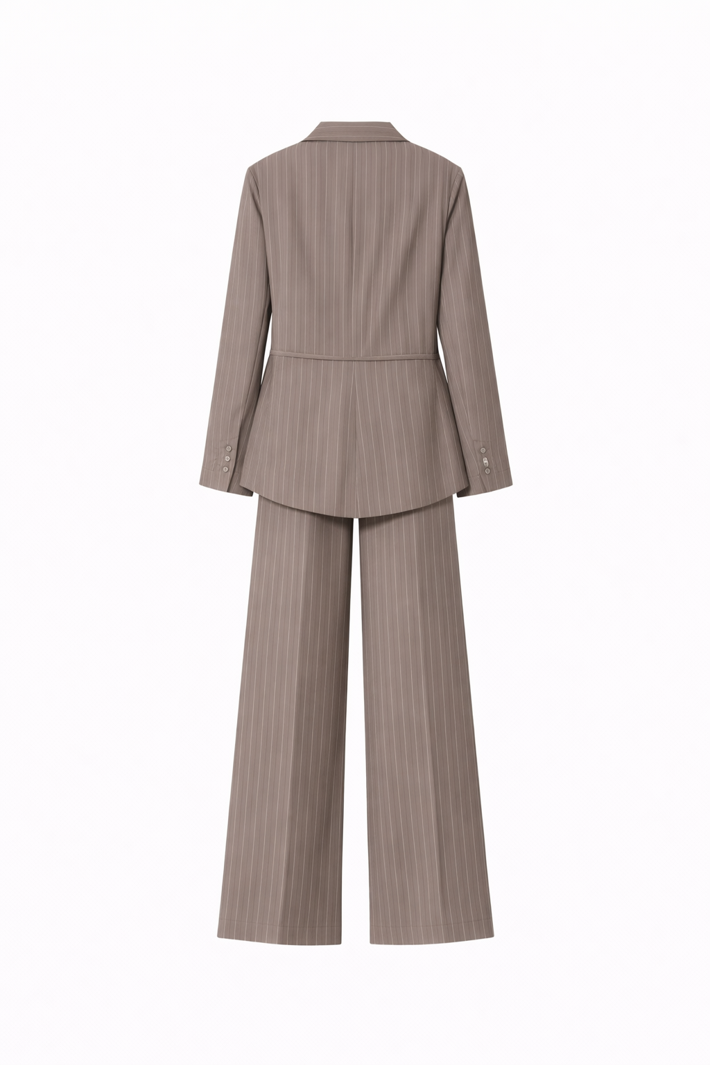 ROSEWOOD SET — Waist-Cinched Pinstripe Suit