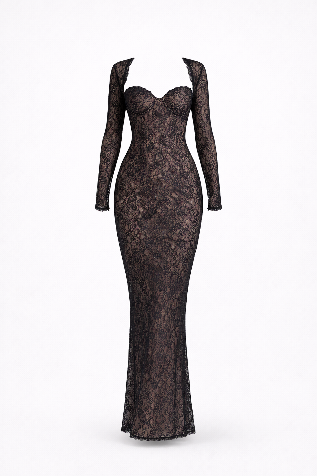 Maison Lace Backless Dress Set