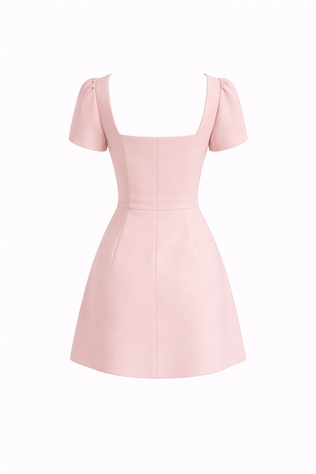 CLARA DRESS — Puff-Sleeve A-Line Mini