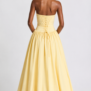 Damenmode Temperament Einfarbiges Trägerkleid