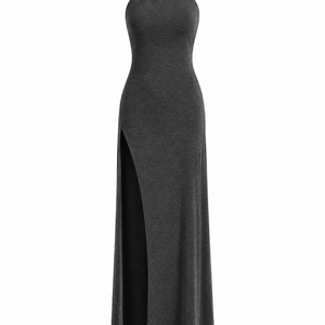 SIENA DRESS — Backless Halter Maxi Dress