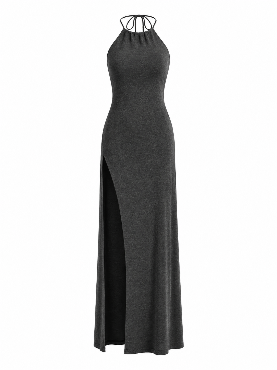 SIENA DRESS — Backless Halter Maxi Dress