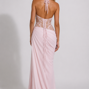 ROSALIE GOWN — Lace Corset Maxi Dress