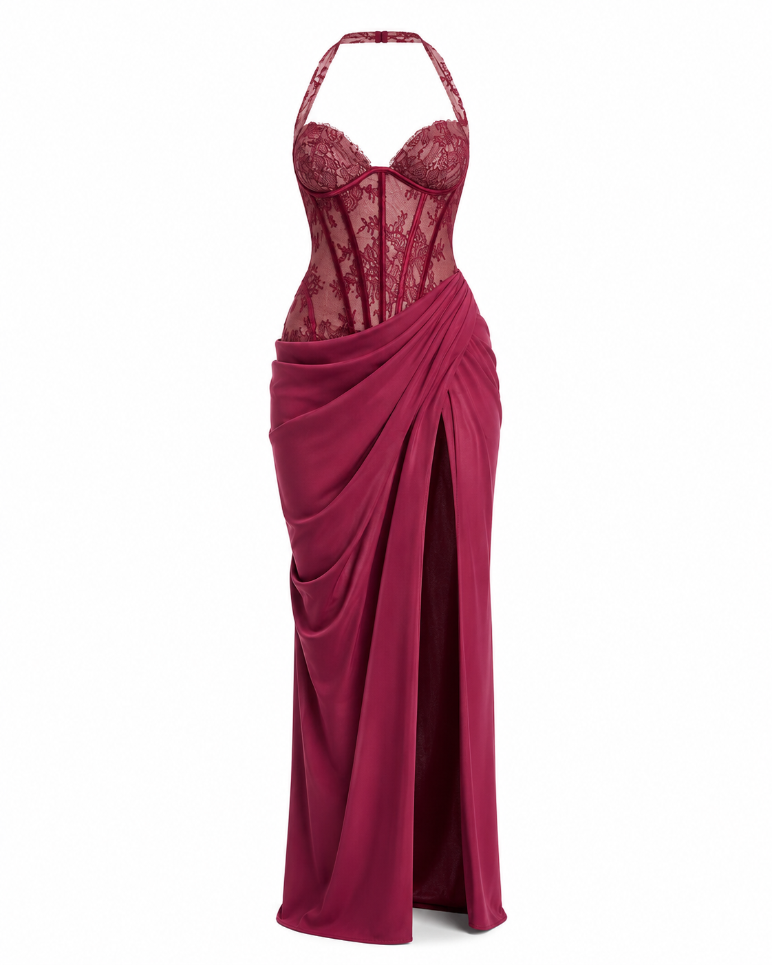 ROSALIE GOWN — Lace Corset Maxi Dress