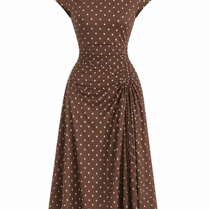MONROE DRESS — Polka Dot Midi Dress