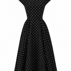 MONROE DRESS — Polka Dot Midi Dress