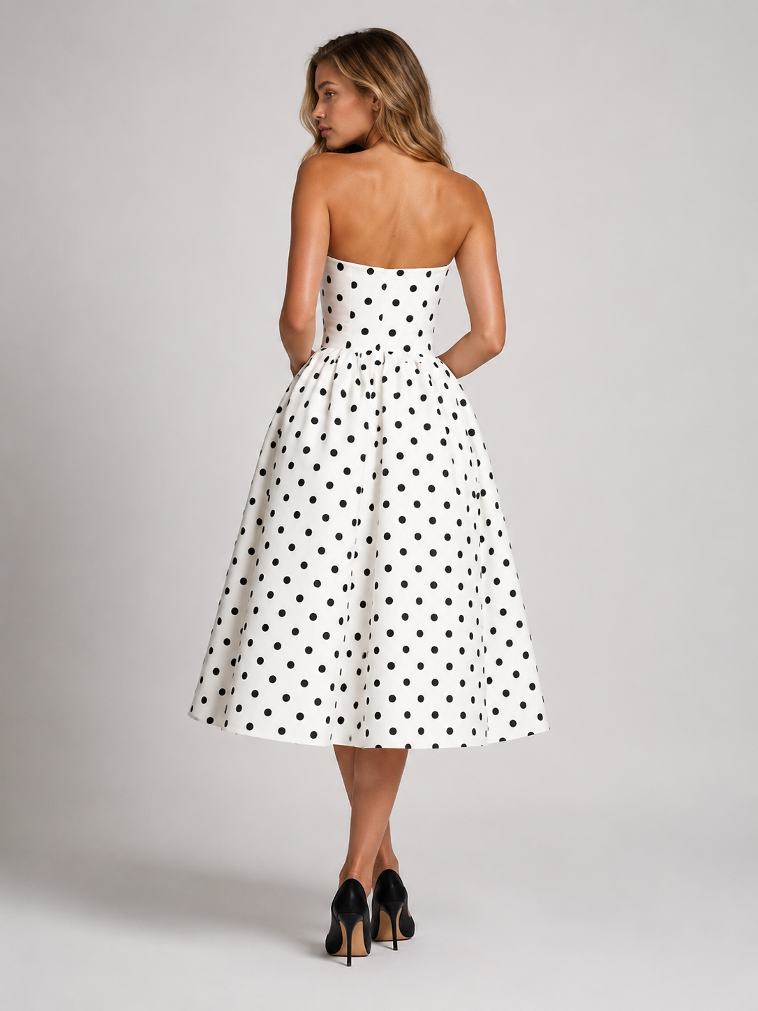 Colette Polka Dot Midi Dress