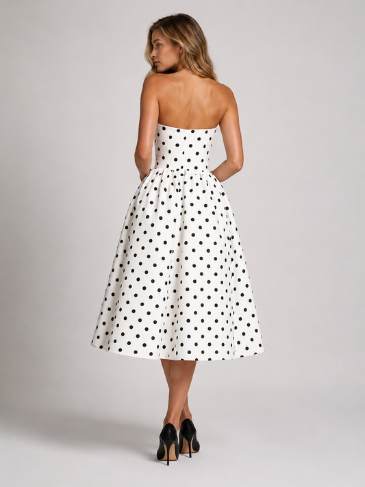 Colette Polka Dot Midi Dress