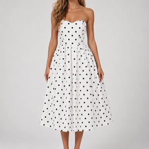 Colette Polka Dot Midi Dress