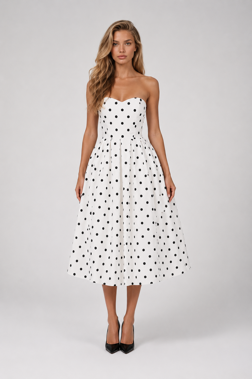Colette Polka Dot Midi Dress