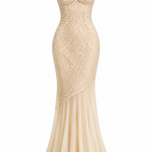 AMÉLIE DRESS — Lace Corset Maxi Dress