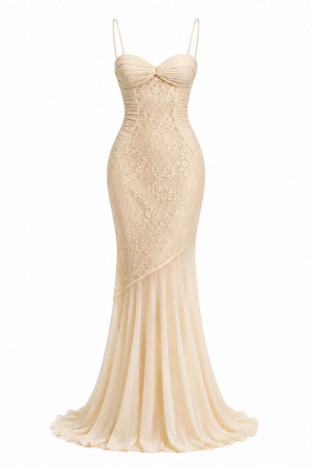 AMÉLIE DRESS — Lace Corset Maxi Dress