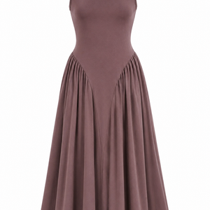 ELOISE DRESS — Square-Neck Midi Dress