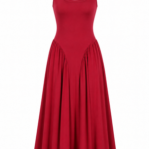 ELOISE DRESS — Square-Neck Midi Dress