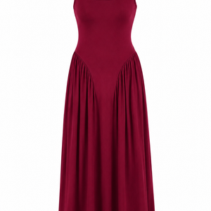 ELOISE DRESS — Square-Neck Midi Dress