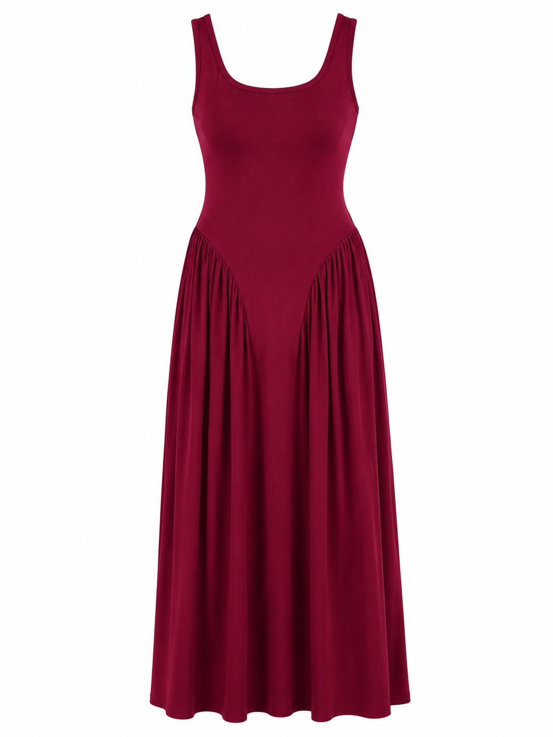 ELOISE DRESS — Square-Neck Midi Dress
