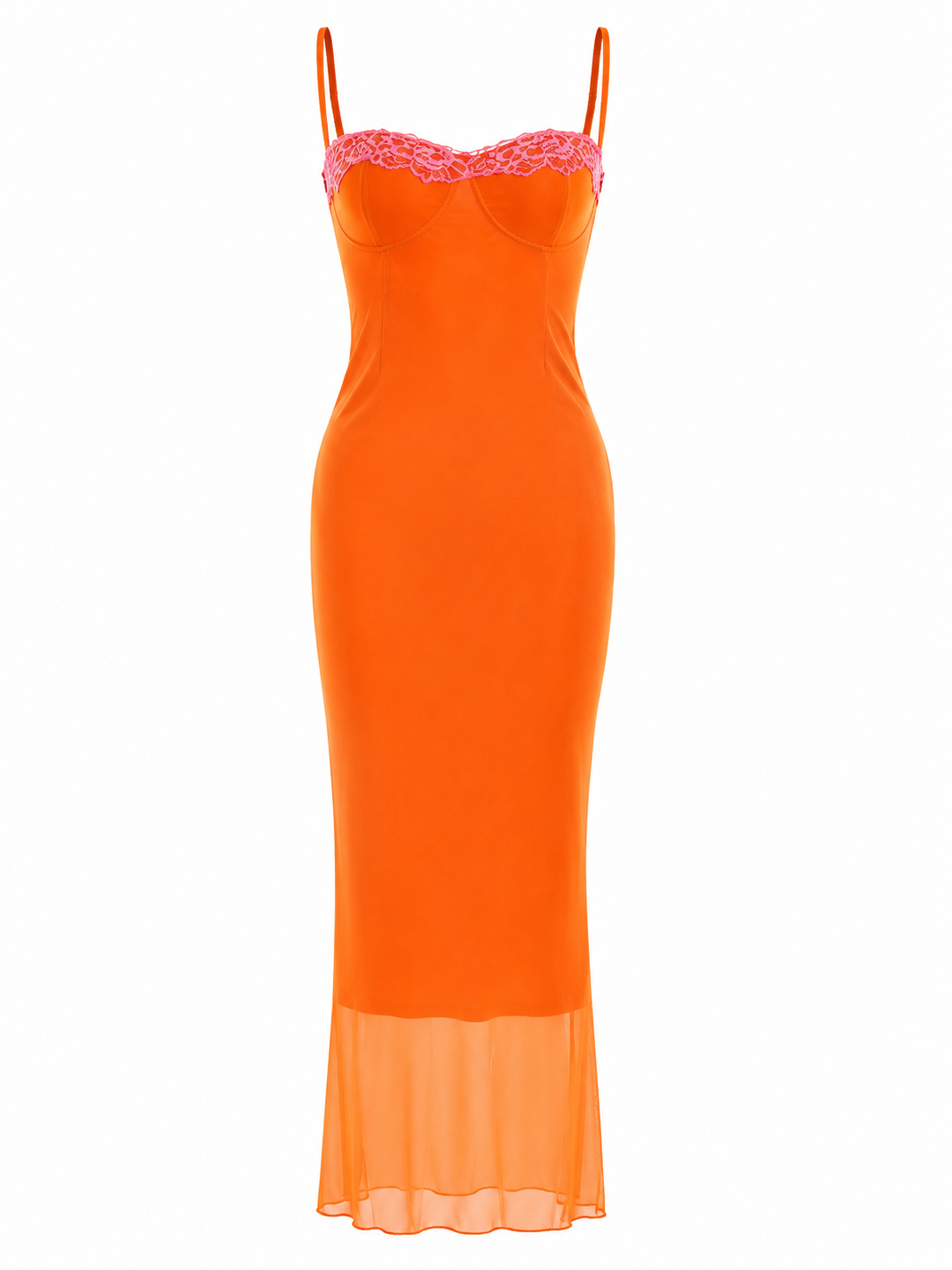 SORAYA DRESS — Lace Mesh Maxi Dress