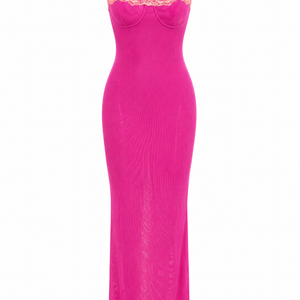 SORAYA DRESS — Lace Mesh Maxi Dress