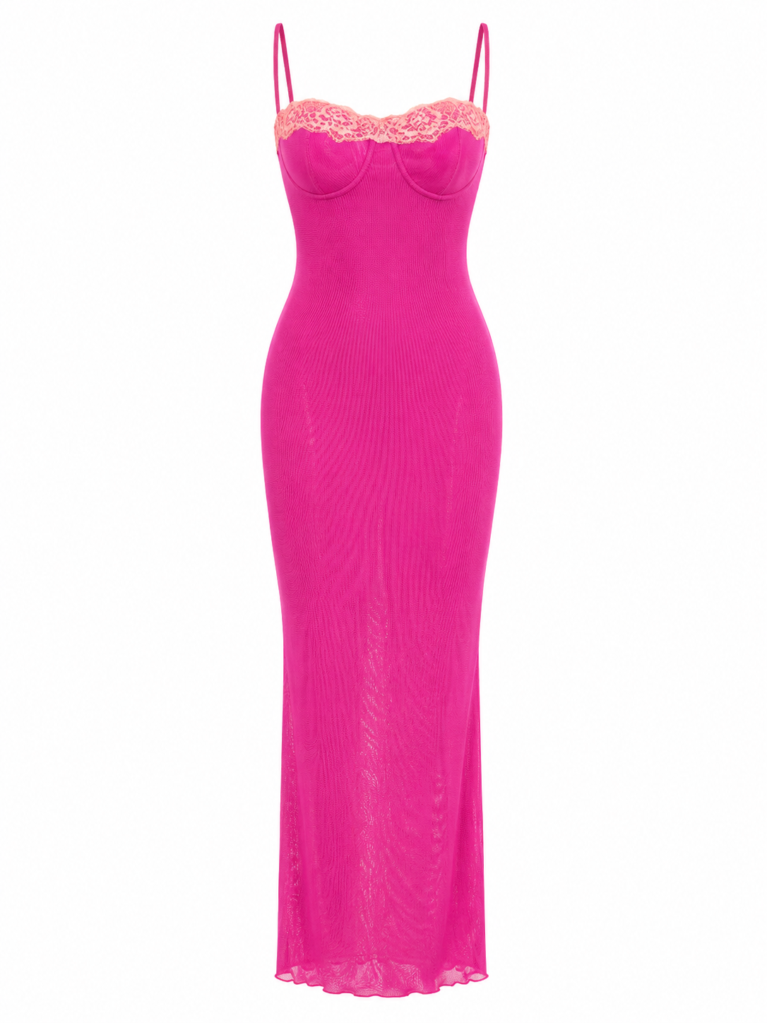 SORAYA DRESS — Lace Mesh Maxi Dress