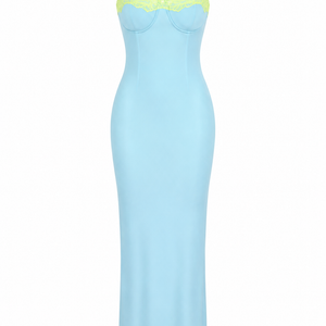 SORAYA DRESS — Lace Mesh Maxi Dress