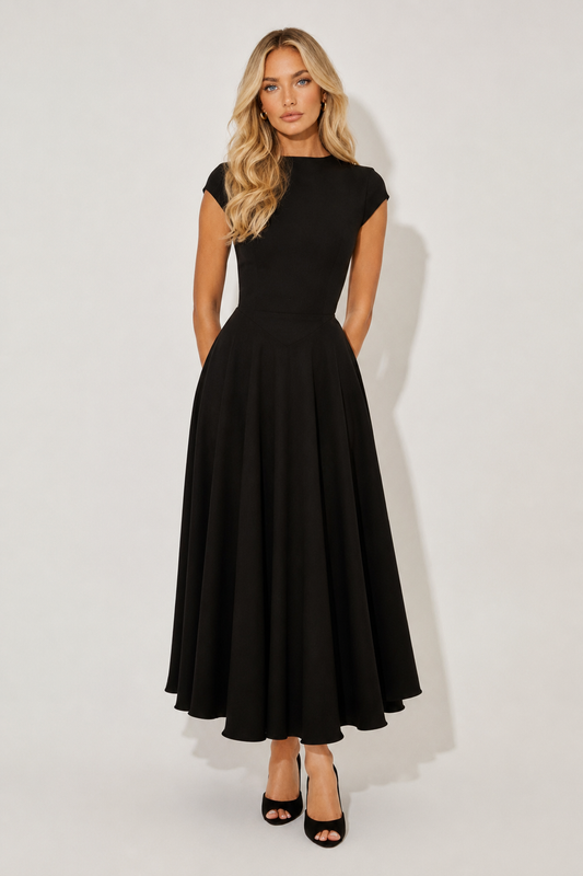 COLETTE DRESS — Patchwork Maxi Dress