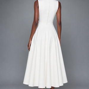 ALBA DRESS — Colour-Block Midi Dress
