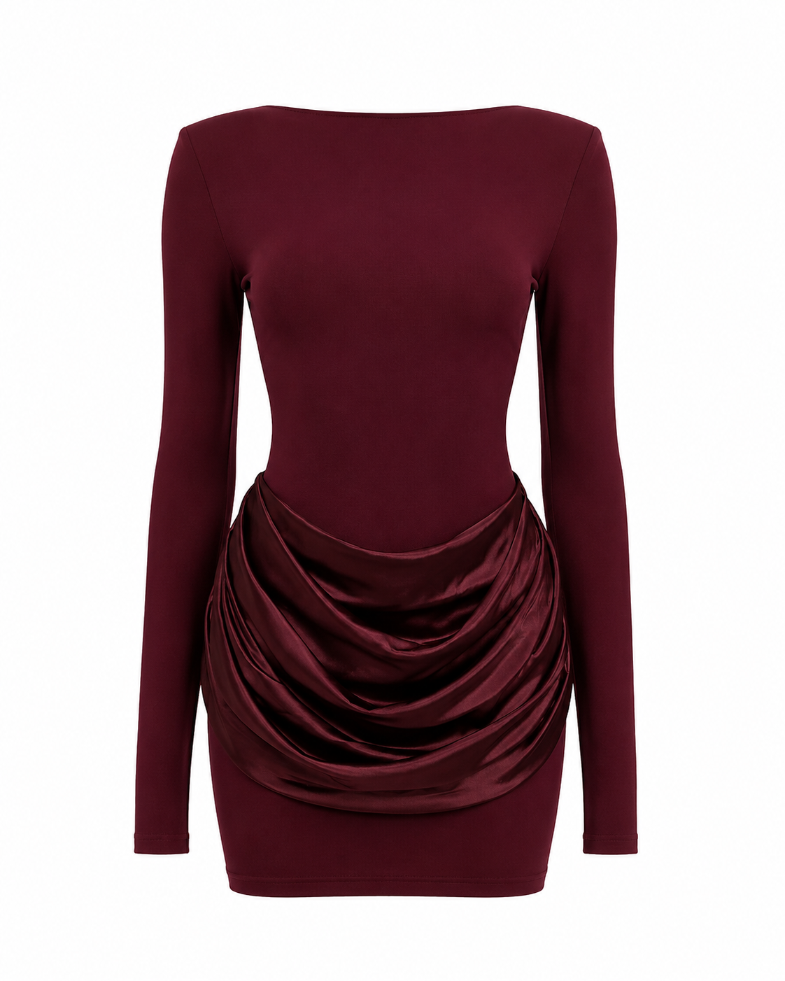 SIENNA DRESS — Draped Mini Dress