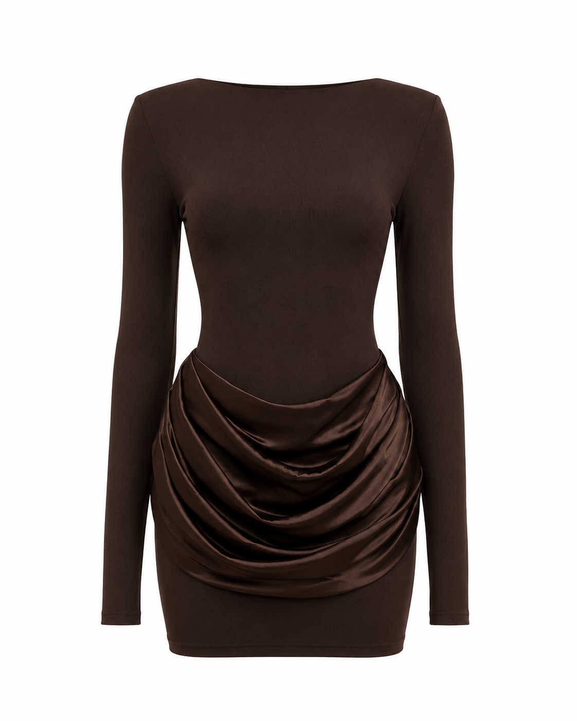 SIENNA DRESS — Draped Mini Dress
