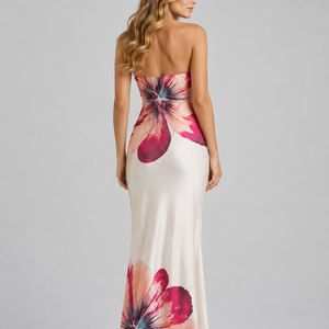 Kaia Floral Strapless Maxi Dress