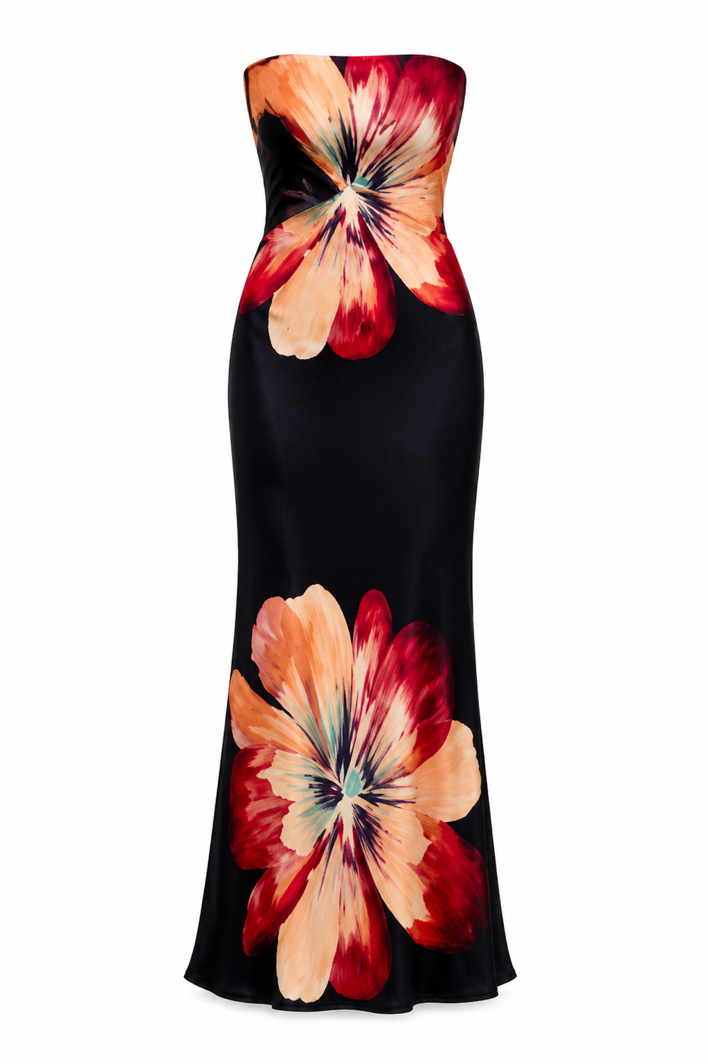 Kaia Floral Strapless Maxi Dress