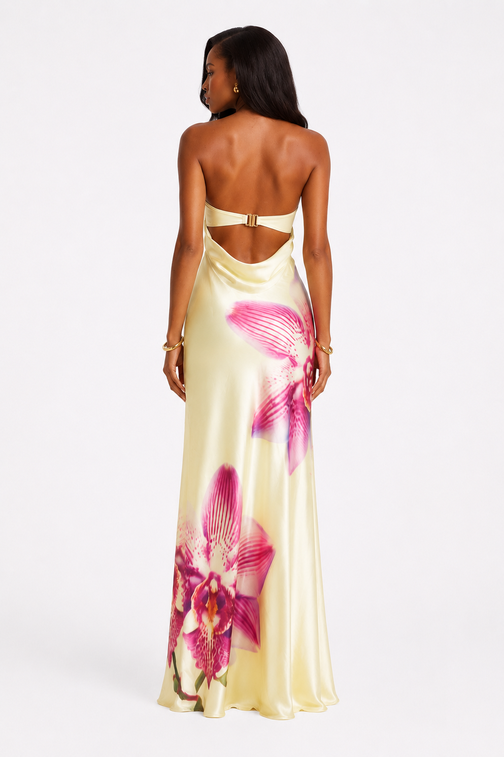 Damen Schlauch-Top Hohl Rückenloses Kleid