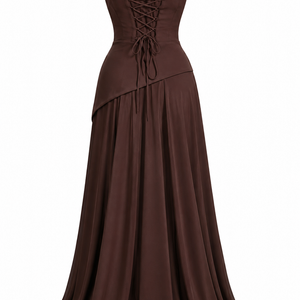 Khoi One-Shoulder Corset Maxi Dress