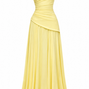 Khoi One-Shoulder Corset Maxi Dress