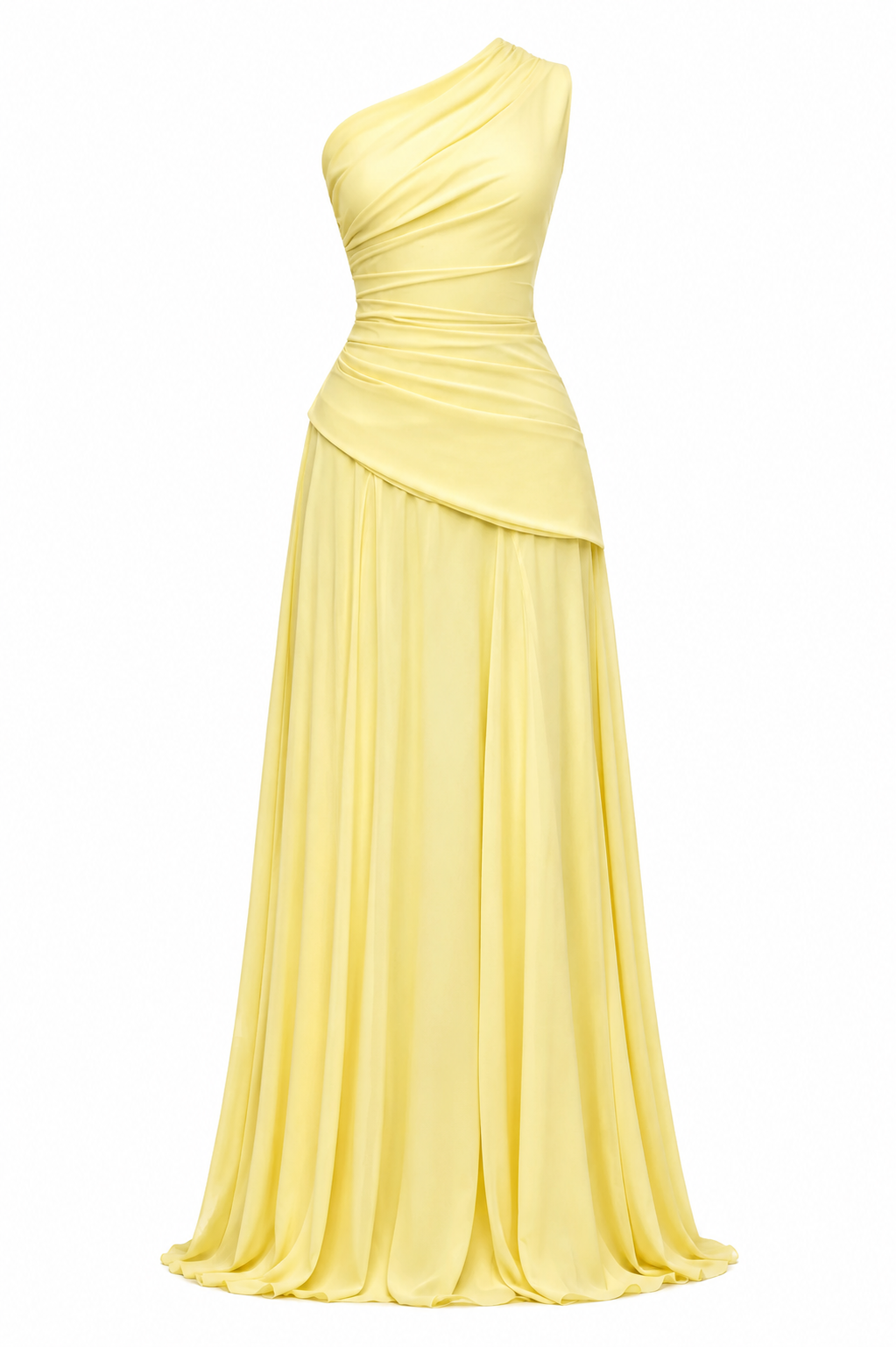 Khoi One-Shoulder Corset Maxi Dress