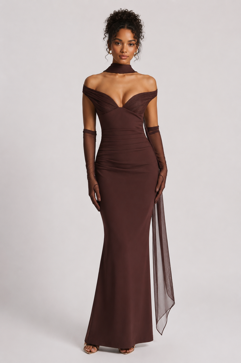 The Capri Scarf Gown