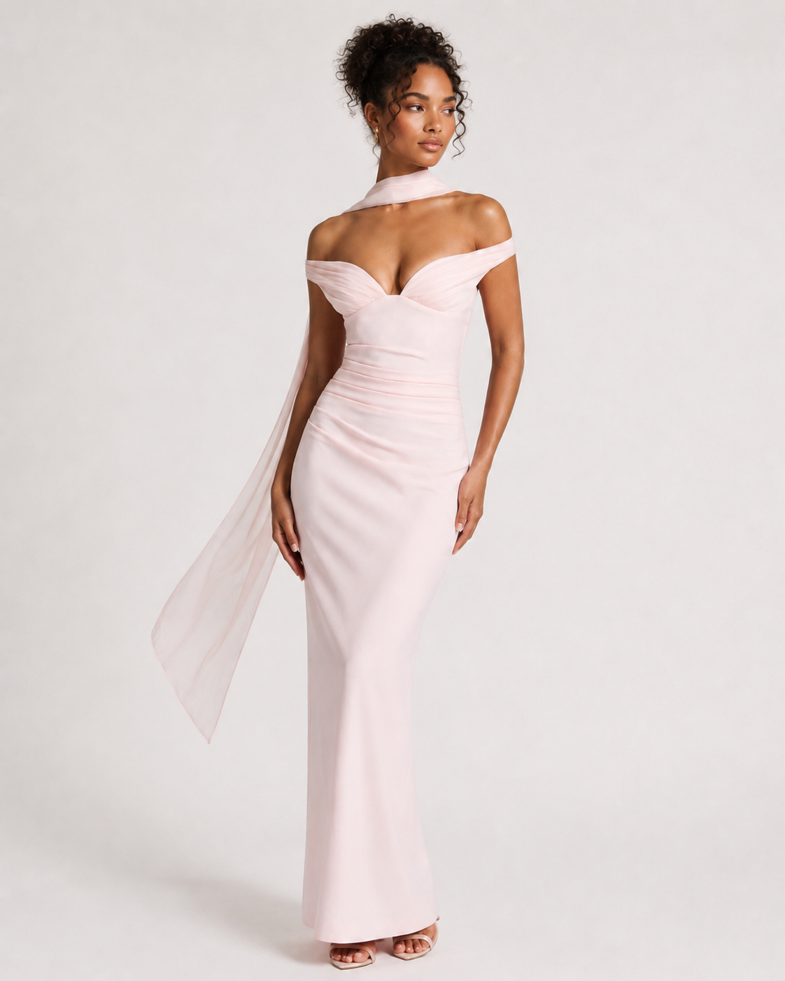 The Capri Scarf Gown