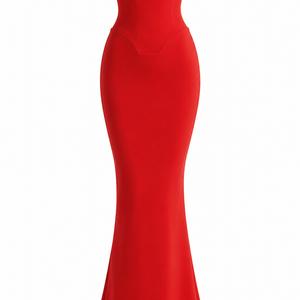 Roma Abendkleid — Trägerloses Sweetheart-Maxikleid in Bodycon-Passform