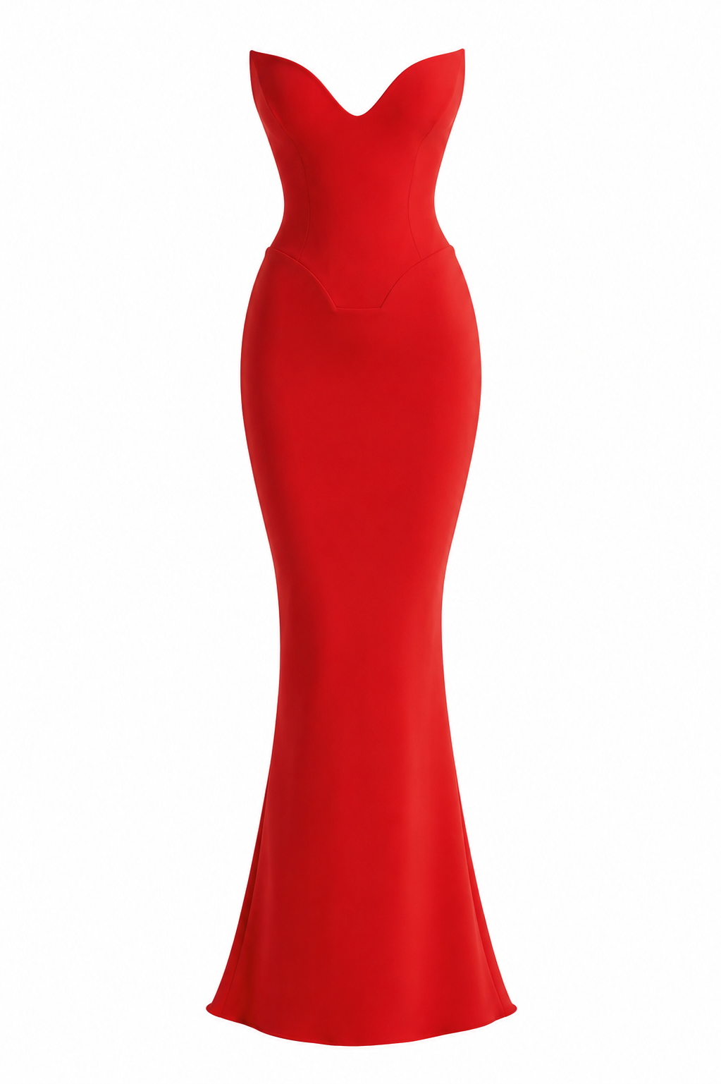 Roma Abendkleid — Trägerloses Sweetheart-Maxikleid in Bodycon-Passform