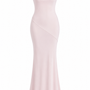 Edles Satin-Etui-Kleid in schmaler Passform mit Fischschwanz-Rücken, rückenfrei, sexy