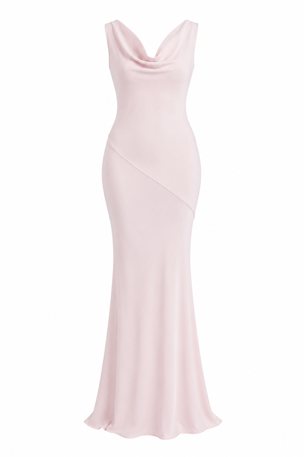 Edles Satin-Etui-Kleid in schmaler Passform mit Fischschwanz-Rücken, rückenfrei, sexy