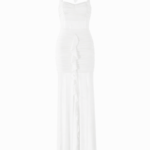 Sienna Halter Ruched Maxi Dress