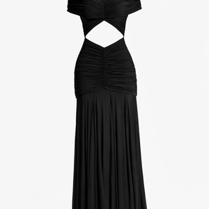 Luna Ruched Cut-Out Maxi Dress