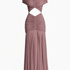Luna Ruched Cut-Out Maxi Dress